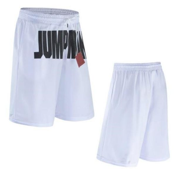 

jump printed mens basketball shorts summer loose drawstring mens sports shorts fashion solid color male short pants, White;black