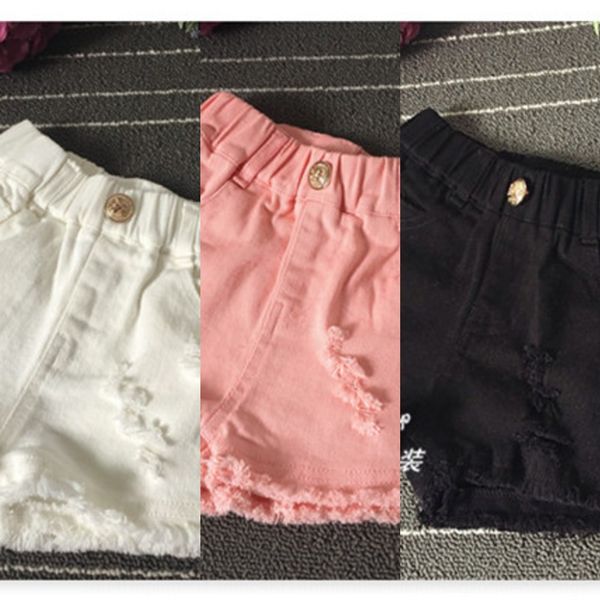

jcbnp denim shorts girls personality shorts children's clothing black fashion female baby children primary school girl children's, Blue