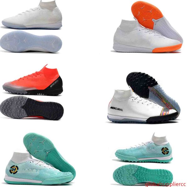

2019 mens soccer shoes superflyx 6 elite cr7 ic tf indoor soccer cleats mercurial superfly vi 360 football boots euphoria pack 36-45