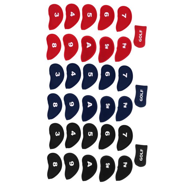 

11pcs/set golf head covers club iron putter cover protector 3-sw
