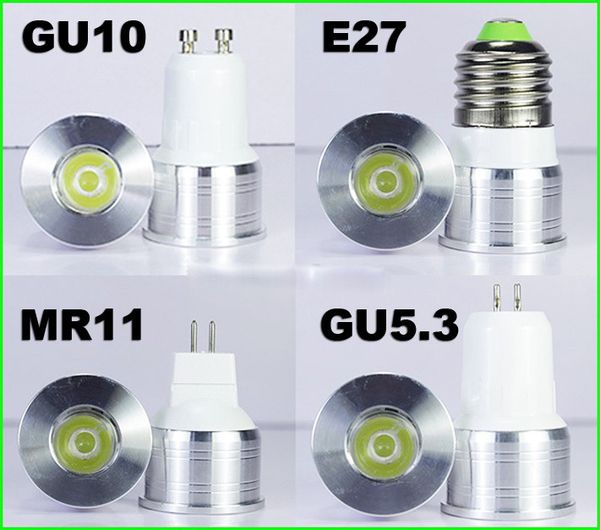 DHL 15/20 Grad schmaler Abstrahlwinkel, dimmbare Spot-Glühbirne, Mini-LED-Strahler, 1 W, 3 W, GU10, E27, MR11, MR16