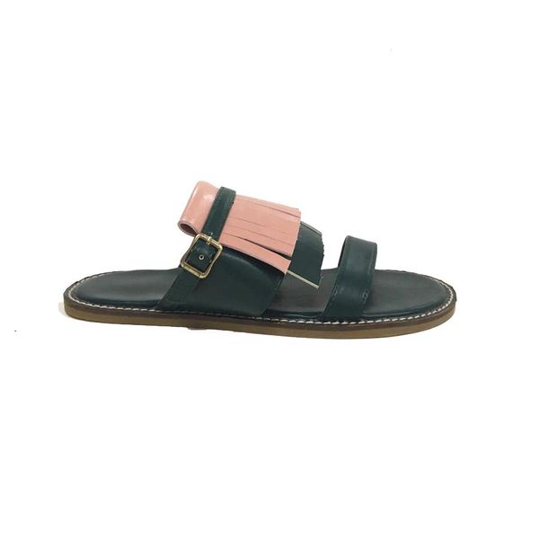 

2020 women sandal leather ladies slippers, Black
