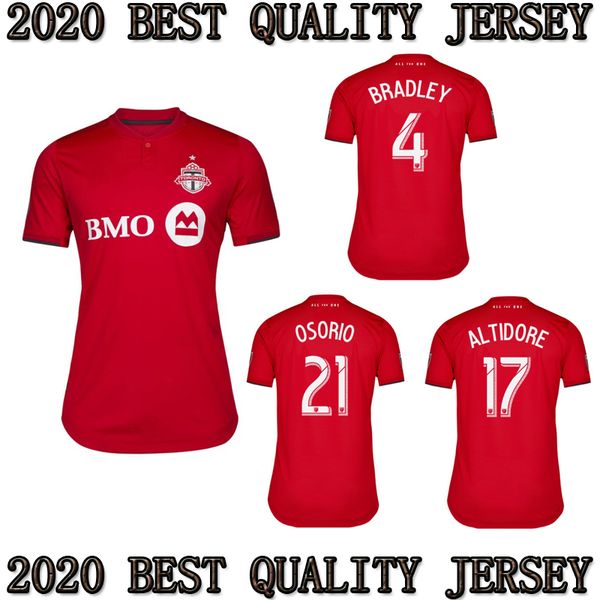

2019 2020 toronto fc occer jer ey bradley giovinco altidore o orio 19 20 toronto home red cu tom football hirt uniform