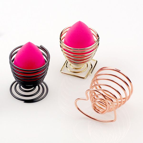 

makeup beauty egg powder puff sponge display stand alloy drying holder rack cosmetic puff holder