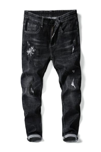 

men's fashion long jeans, Blue