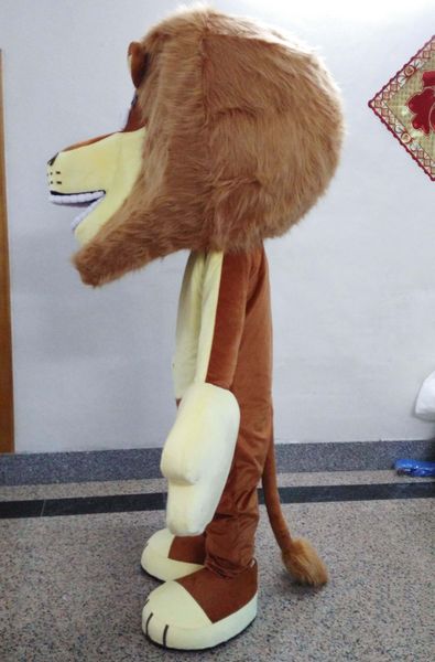

2019 big head big hands lion mascot costume for to wear simba lion mascot suit, Red;yellow
