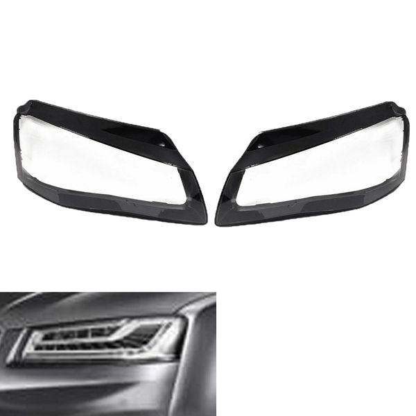 

car clear headlight lens cover replacement headlight headlamp shell cover for- a8 2011 2012 2013