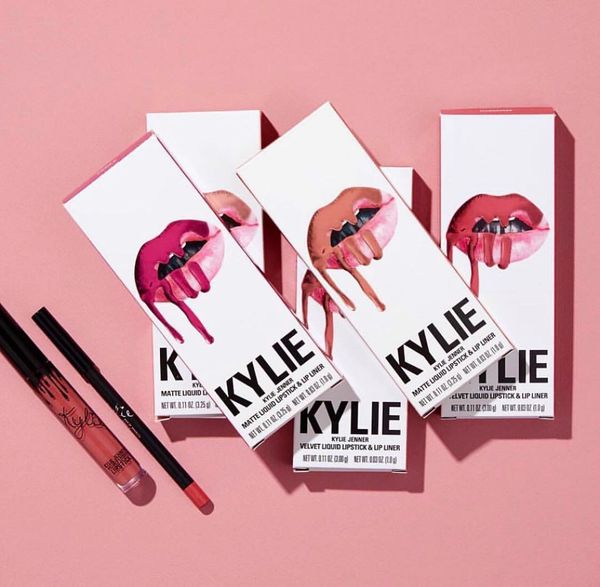 

2020 Kylie Lipkit Liquid Матовый блеск для губ Косметика Столкнувшись Макияж 41 цвета губ наб
