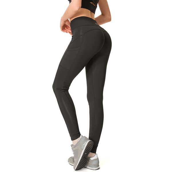 

women yoga pants hip lift running sweatpants pilates dancing fitness leggings with pockets smn88, White;red