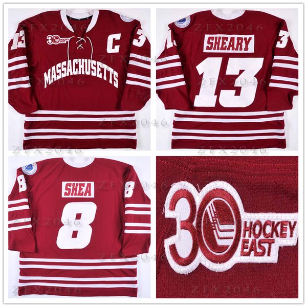 

пользовательские 2013-14 конор sheary университет массачусетса-амхерст минитмены колин ши шейн уолш сшила 30 лет по хоккею на востоке кофта, Black