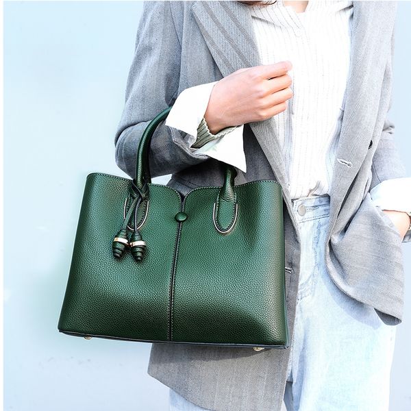 

2020 big messenger bag women shoulder bag female ladies genuine leather bags women 2019 handbags black
