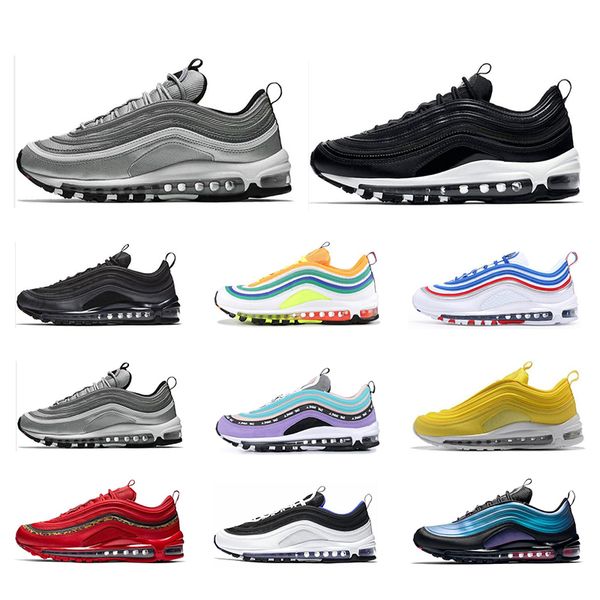 

nike air max 97 мужские кроссовки 2019 высококачественные мужские мужские трианеры mint green лондон летняя любовь лазерная фуксия дышащие к