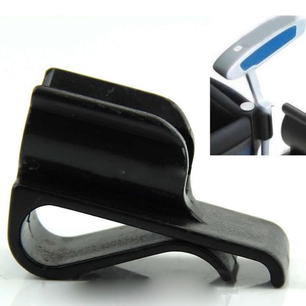 

lots 2 black golf putter clip golfer bag outside club clamp holder ball marker