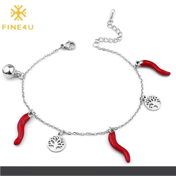 

fine4u b324 древо жизни браслет минималистский красный чили шарм браслет ювелирные изделия подарки для женщин подростков девочек мама любовн, Golden;silver