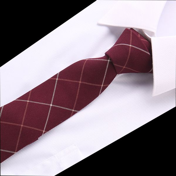 

new classic ties for men business paisley dark red burgundy jacquard woven 100% cotton tie plaid wedding party men's tie necktie, Blue;purple