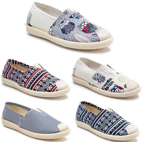 

2020 non-brand vintage women shoes slip on espadrilles chaussures flats casual canvas shoes classic loafers sneakers 36-40 item#11
