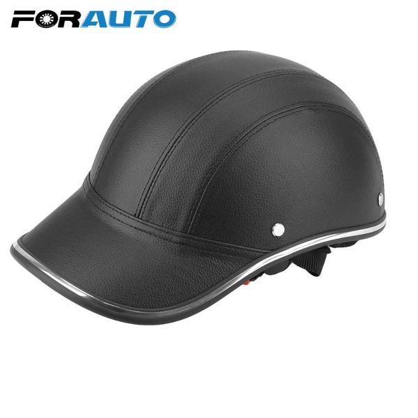 

forauto мотоцикл половина шлет бейсболку стиль для кафе racer chopper scooter безопасность hard hat half face vintage summer cap