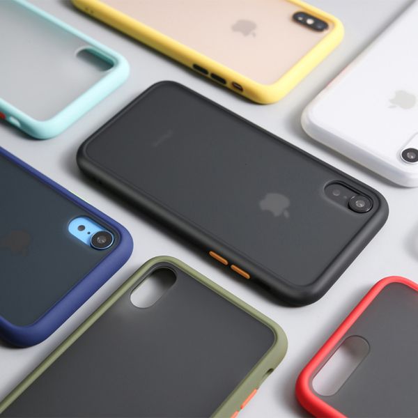 

дизайнерский чехол для телефона anti-knock armor case для iphone 11 pro 7 8 plus xr xs max прозрачные силиконовые чехлы для телефонов матова