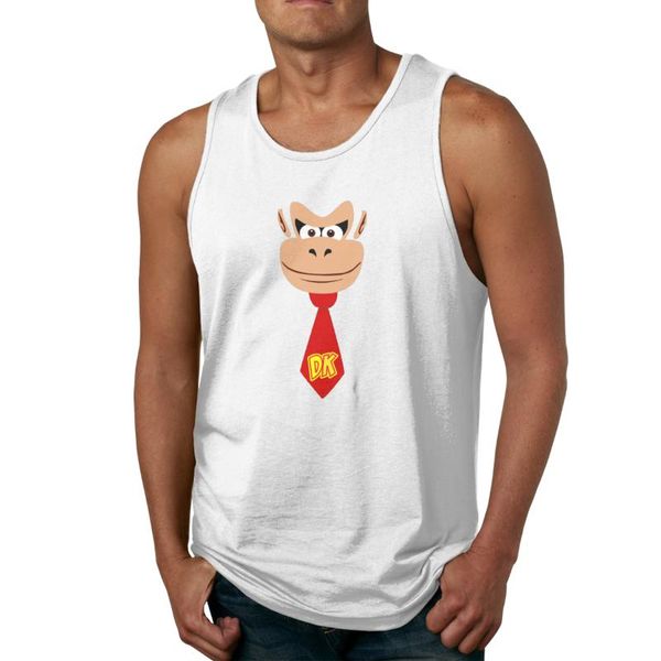 

обезьяна duck kong мужской рубашки верхней части бака, White;black