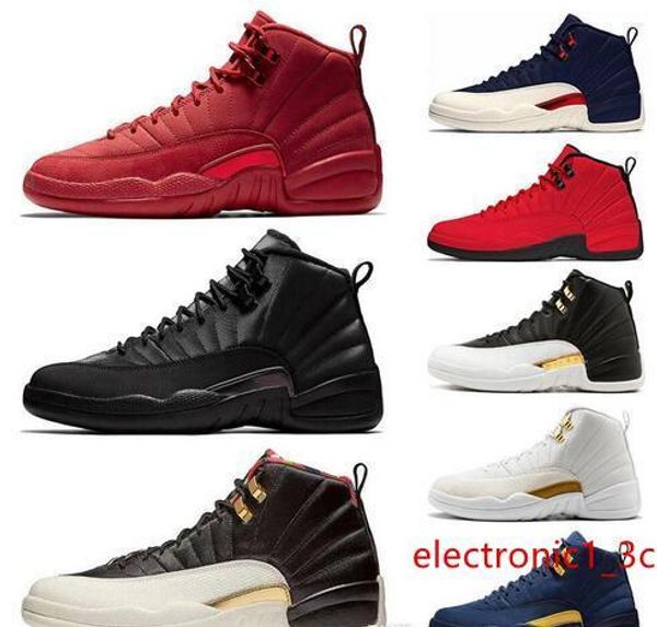 

новый утепленных wntr 12 12s mens basketball обувь gym red wings navy черный cny быки французский синий мужчин спорт кроссовки для обуви