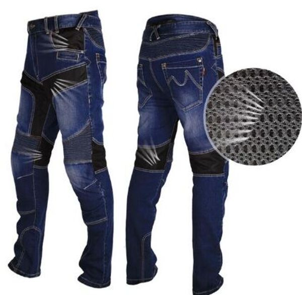 

summer cross-country ride motorcycle racing jeans breathable elastic locomotive high anti-wrestling