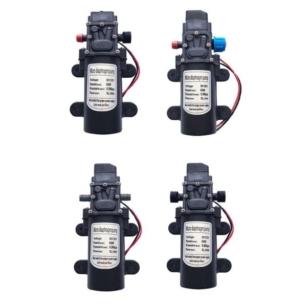 

diaphragm pump dc 12v 60w 5l/min 120psi self priming high pressure water pump