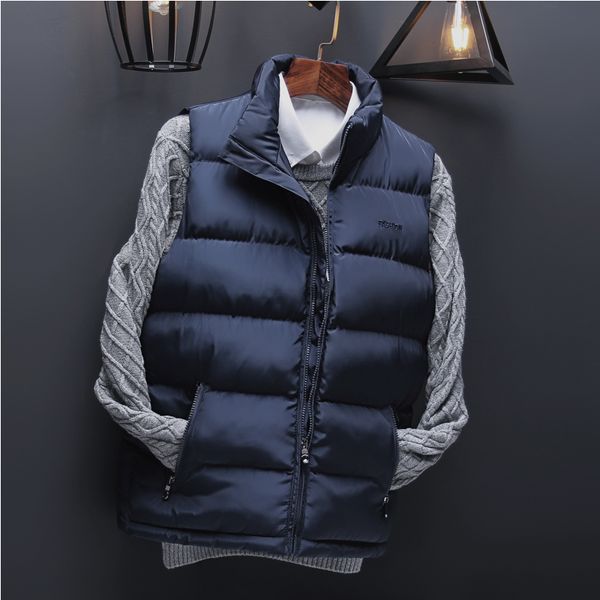 

vest man winter fashion casual vest jacket men's waistcoat male winter sleeveless jacket plus size 6xl 223, Black;white