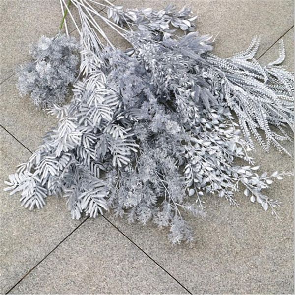 

серебряные искусственные цветы розы шелковые цветы гостиная украшение дома цветок стены свадебное украшение букет невесты настоящее прикосно