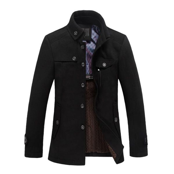

2018 new arrive men fashion coat winter warm thick parka plus size 3xl wholesale dropshipping man overcoat keep warm jacket, Black