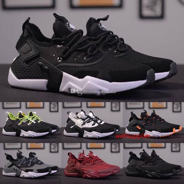 

белый тройной черный huarache drift prm shoes мужчины женщины huaraches ultra run shoes кроссовки кроссовки с коробками размер us5. 5--11 го