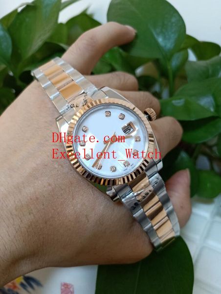 

13 sell ladies watches 36 mm 31mm 116234 279173 179173 279138 279381 178383 diamond dial date sapphire glass asia 2813 automatic me, Slivery;brown