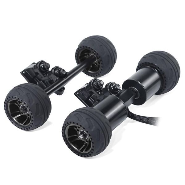 

2020 new 105lmh rubber wheel tire direct drive motor kit - black/red