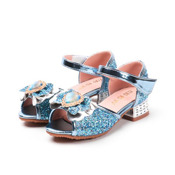 

princess kids leather shoes for girls flower casual glitter children high heel girls shoes butterfly knot wedding leather, Black;red