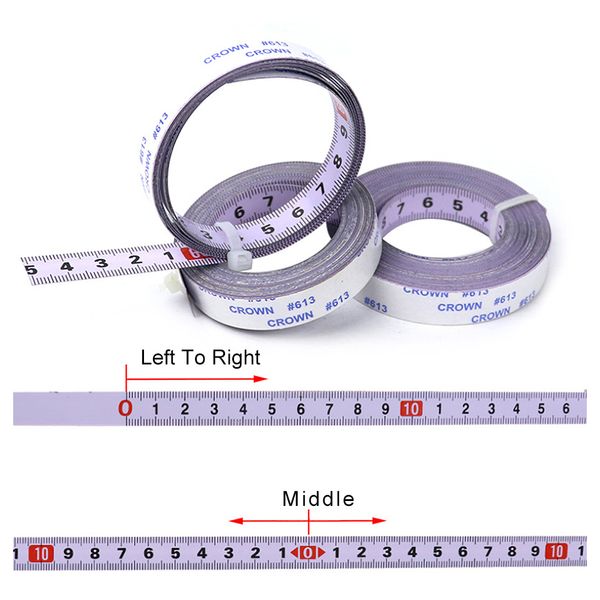 

miter track tape measure self adhesive metric steel ruler miter saw scale for t-track router table saw band woodworking tool