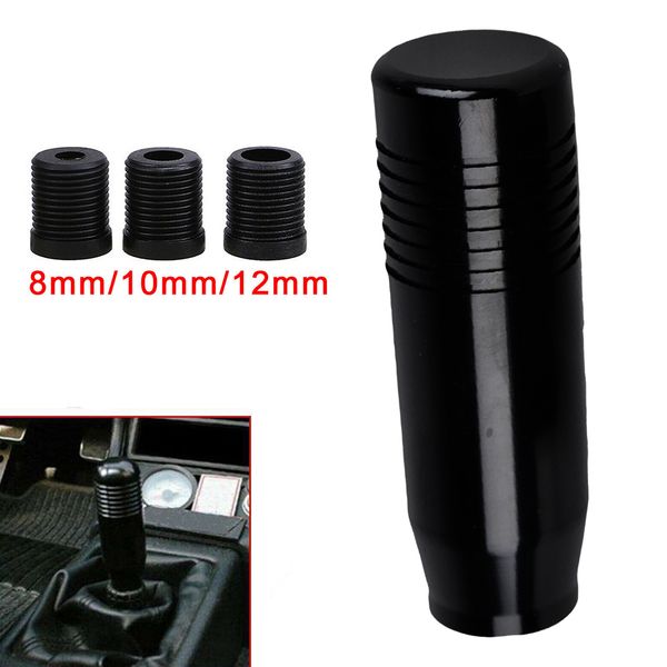 

1pc universal 8.5cm car titanium aluminum racing manual gear stick shift knob shifting head+ thread sleeves