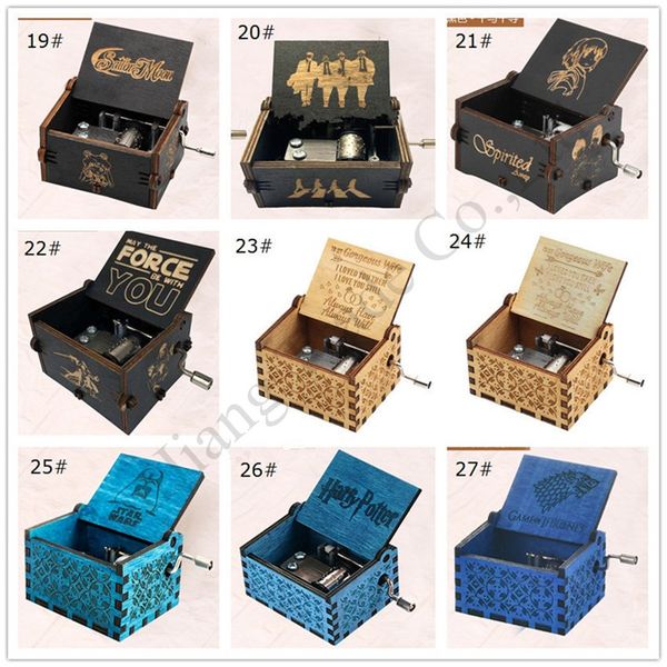 

62 стили wood music box игра престолов харри поттер деревянные music box античный резные деревянные ручной работы музыка boxs на день рожден