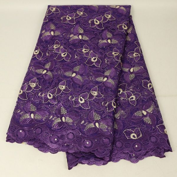 

french nigerian lace fabric wedding purple red green embroidery flower dress lace fabric, Pink;blue