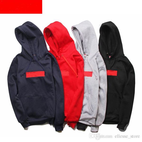 

19ss box logo mens designer hoodie sweatshirt fashion hooded casual highstreet outwear cotton sweater men women embroidery couple hoodies, Black