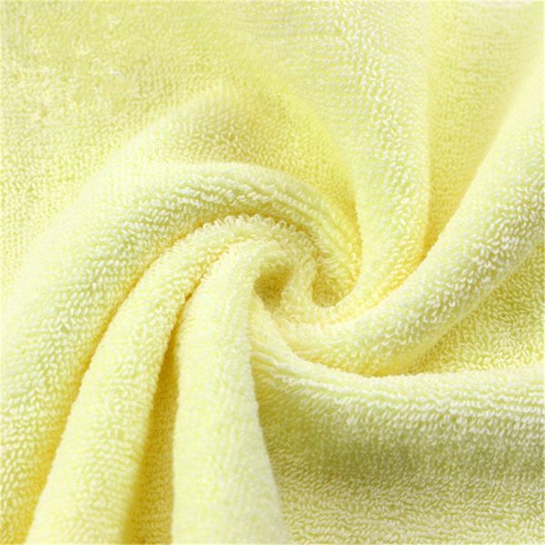 

1pc лица полотенце новое прибытие super soft 100% хлопок высокого абсорбент махровые полотенца желтый цвет полотенце dishcloth рождественски