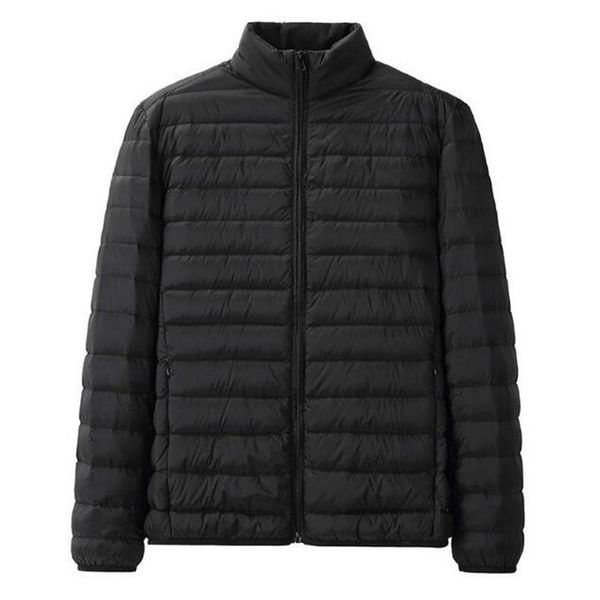

2019 light down jacket men's winter portability warm 90% white duck down hooded man coat jaqueta masculino chaqueta, Black