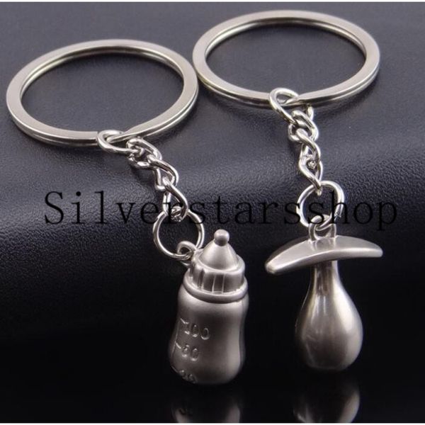 

key-button manufacturers wholesale couple key-button bottle couple creative couple key-button gifts, Silver