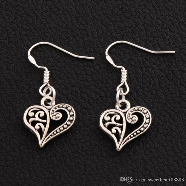 

половина цветочные сердца серьги 925 silver fish ear hook 40pairs много тибетский серебряный канделябр e919 13.2x31.5mm