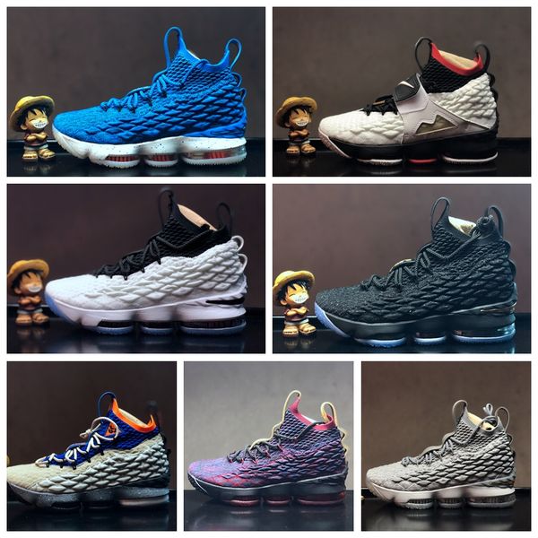 

hq mens 15 basketball shoes 15s advanced knit gold black dark grey blue fashion men sneakers basketball tranning boots size 40-46