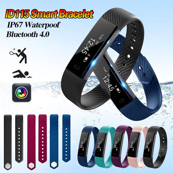 

smart fitness running pedometer step counter sports watch waterproof bluetooth sleep with heart rate monitoring bracelet