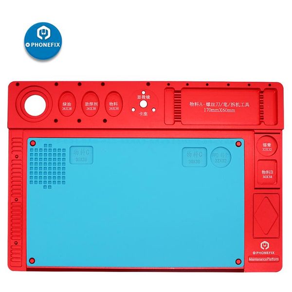 

phonefix microscope repair fixed base high temperature aluminum alloy pad for mobile phone logic board soldering repair tools