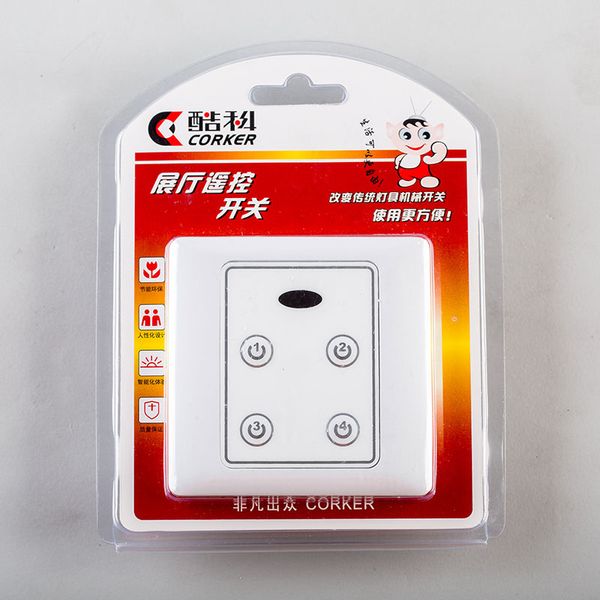 

Exhibition Hall Infrared Remote Control Switch 220V Smart Lighting Remote Controller 4 Ways Remote Control Transmitter Receiver with Manual