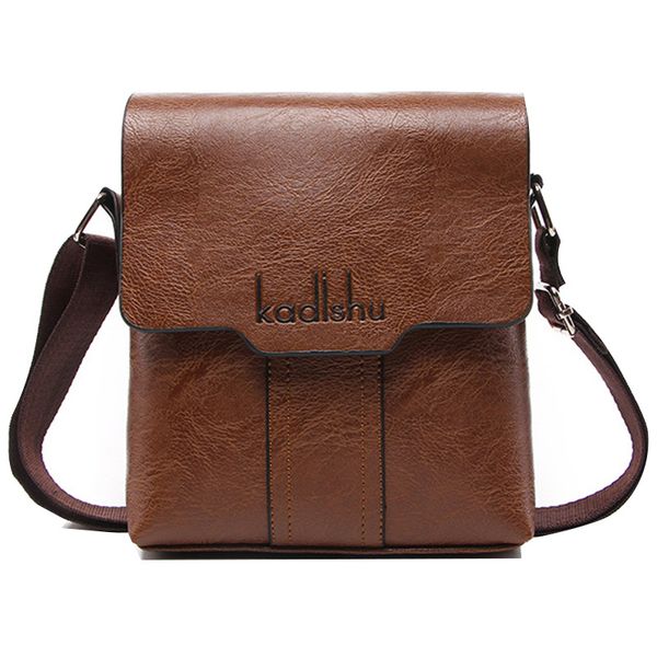 

2020 fashion casual business men's bag pu leather shoulder bag men's handbags