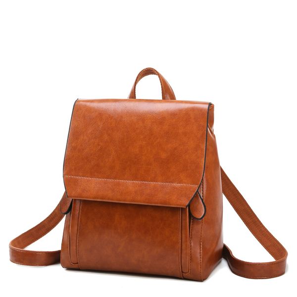 

lilen women new pu backpack fashion casual travel retro quality large capacity backpacks