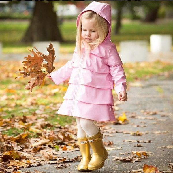 

toddler kids baby boys girls hooded zip solid color long sleeve hooded collar windbreaker rain jackets coat, Blue;gray