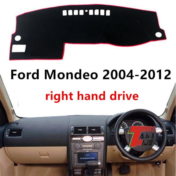 

taijs factory right hand drive car dashboard cover for mondeo 2004-2012 avoid light sun shade car dashboard carpet mat